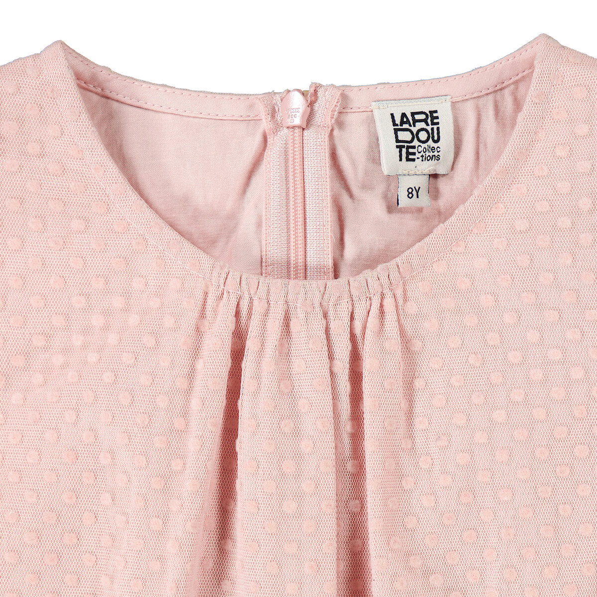 COLEÇÕES LA REDOUTE<br>Vestido de manga curta com tule