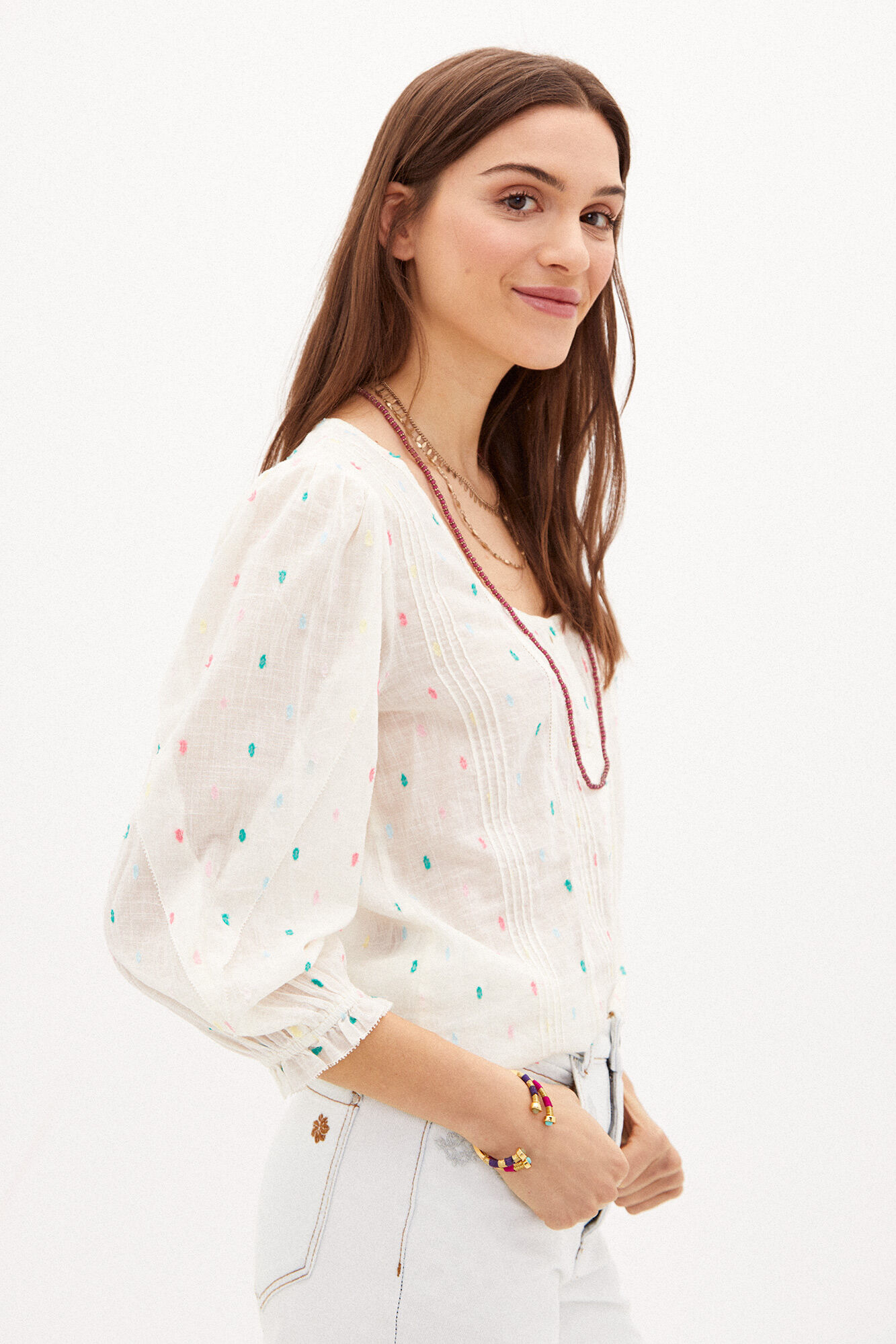 Blusa romântica de algodão Duna - Várias opções