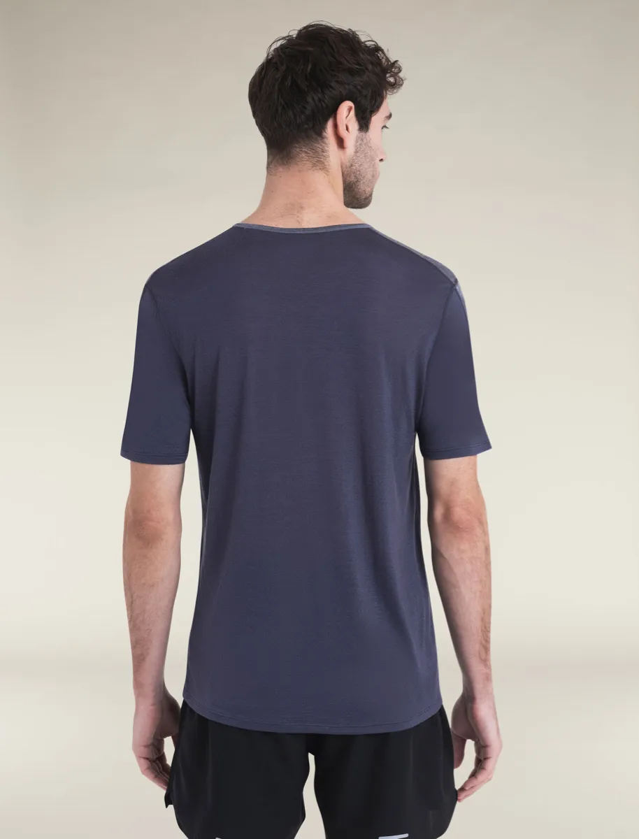 Icebreaker Men Merino 125 Zoneknit™ Energy Wind Ss Tee Graphite/graphite Hthr/cb