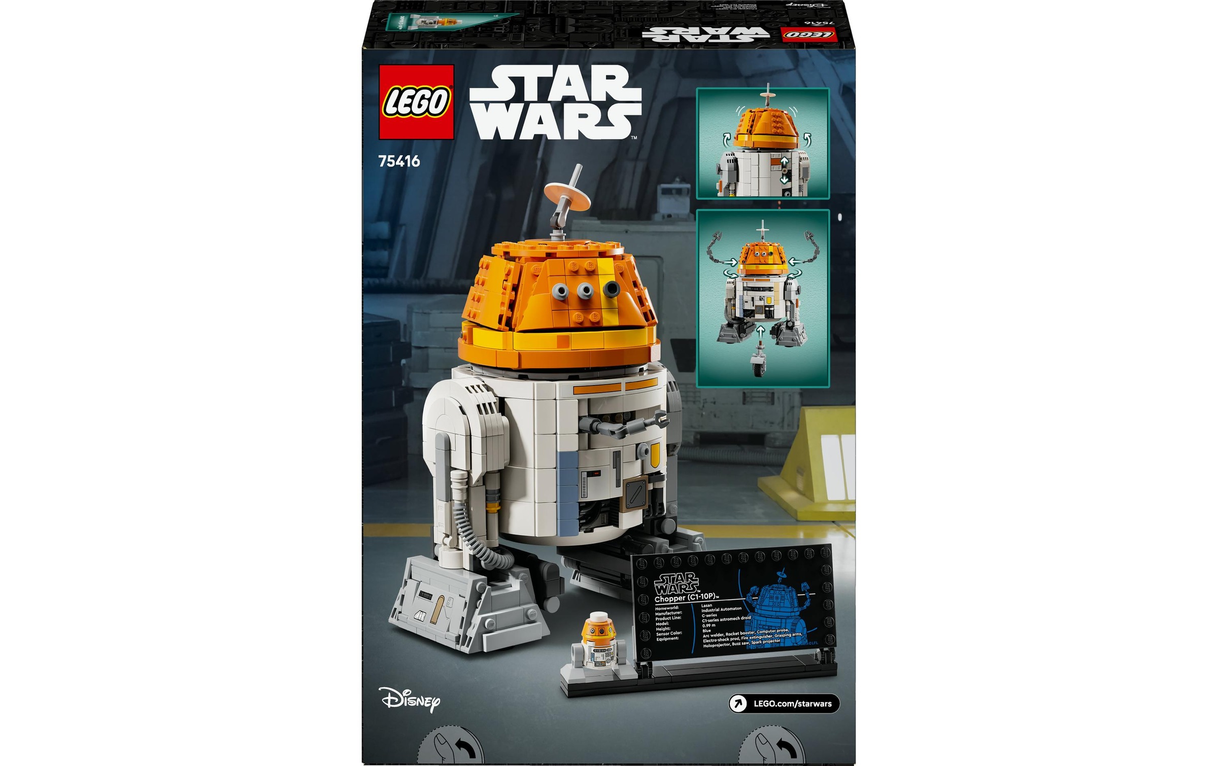 LEGO® Spielbausteine »Star Wars Astromech-Droide Chopper (C1-10P) 75416«