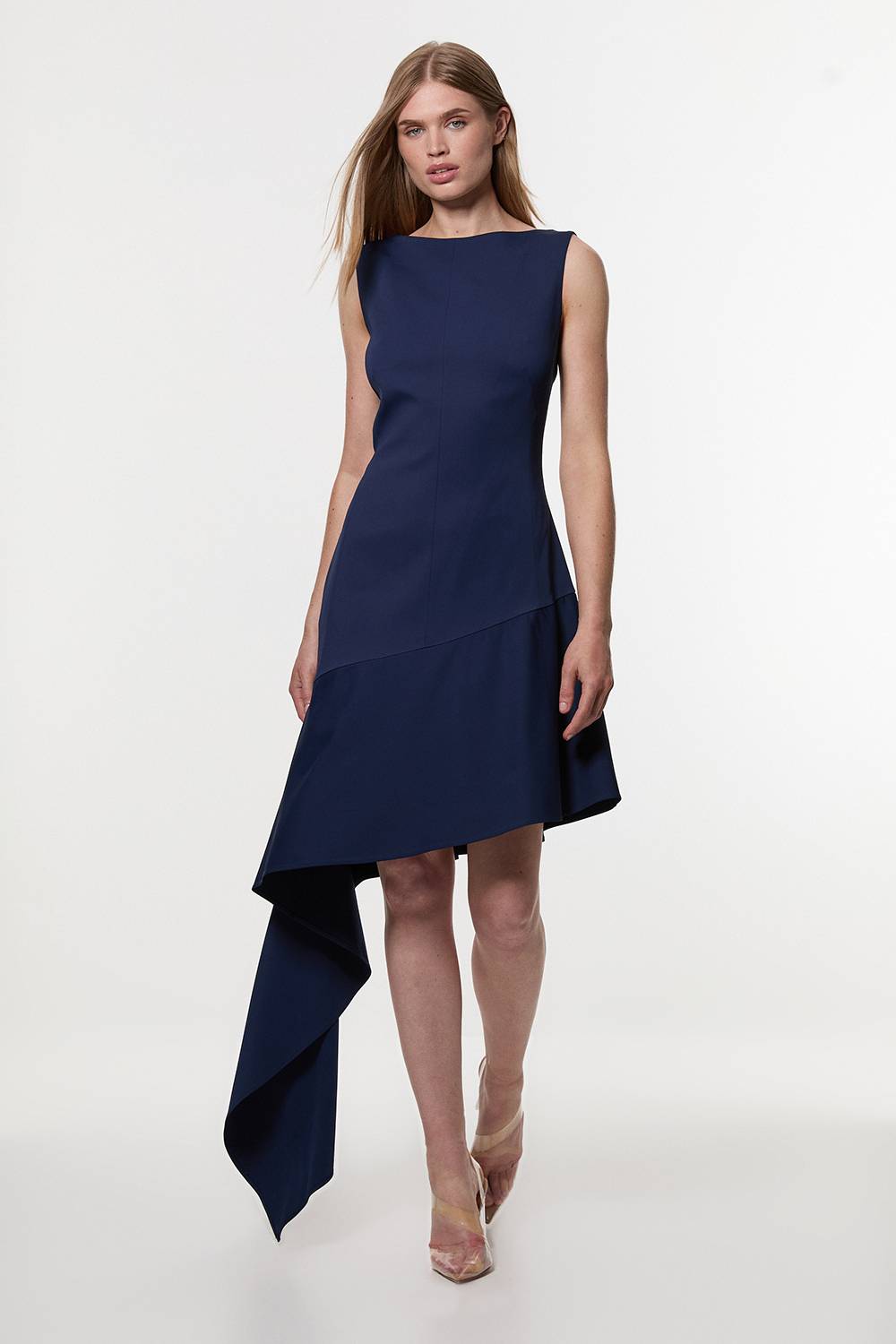 KarenMillen Robe mini Digital Ophelia Tall soignée et ajustée, à dos ouvert avec détail d'ourlet