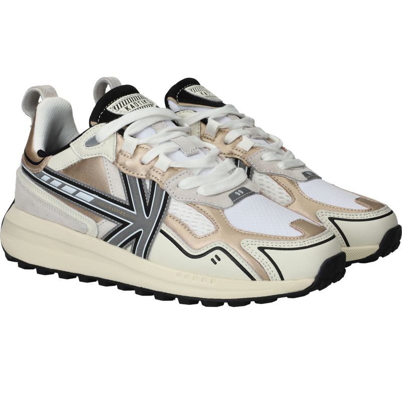 Kaotiko Detroit Tach Sneakers Beige Dames