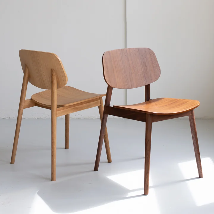 Studio Zondag - Baas Dining Chair Solid and Veneer, Nussbaum geölt