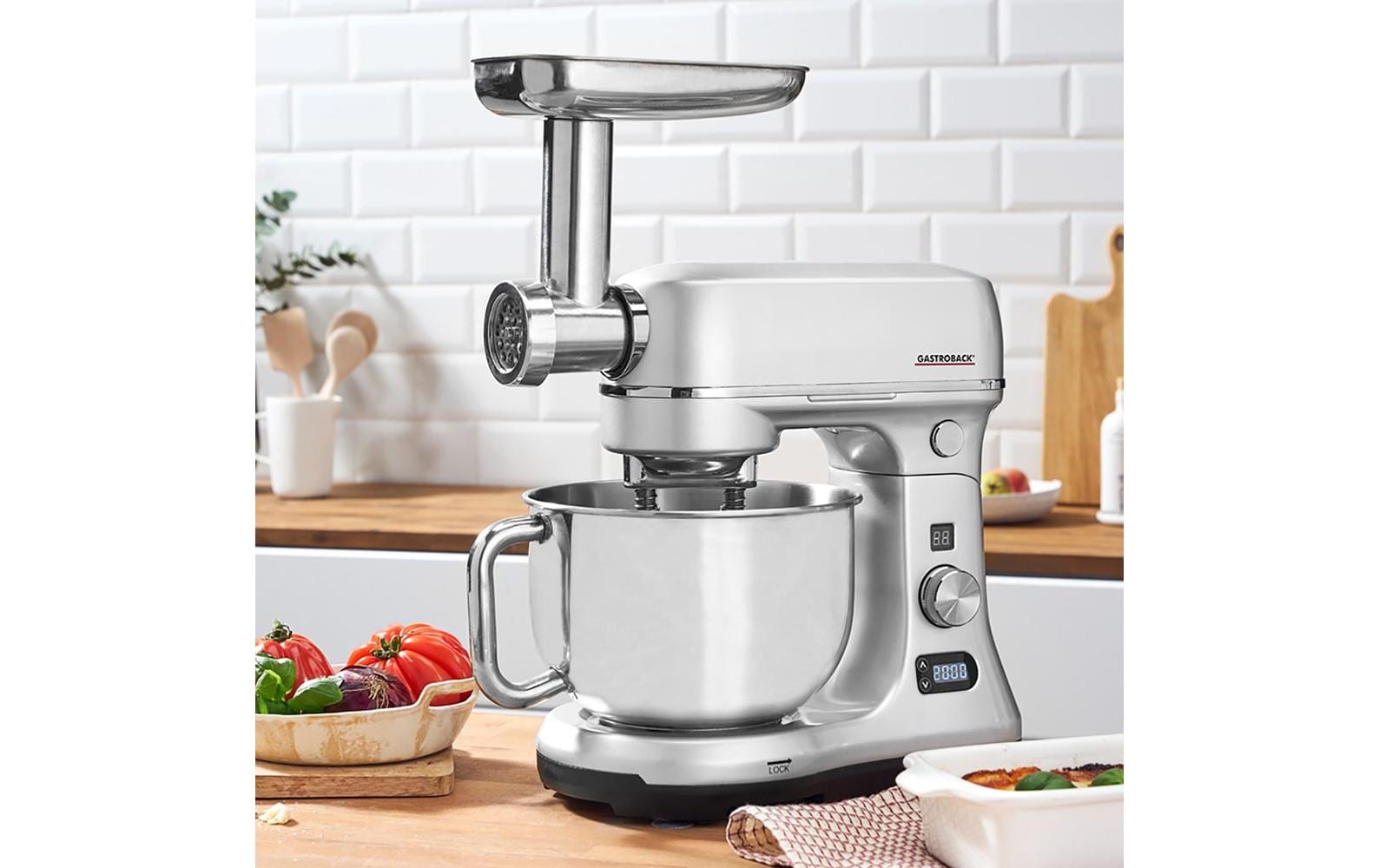 Küchenmaschine Advanced Digital Silber<br>Küchenmaschine mit 12 Geschwindigkeitsstufen und Pulse Funktion