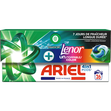 Ariel 4in1 PODS Unstoppables, Wasmiddel Capsules 26