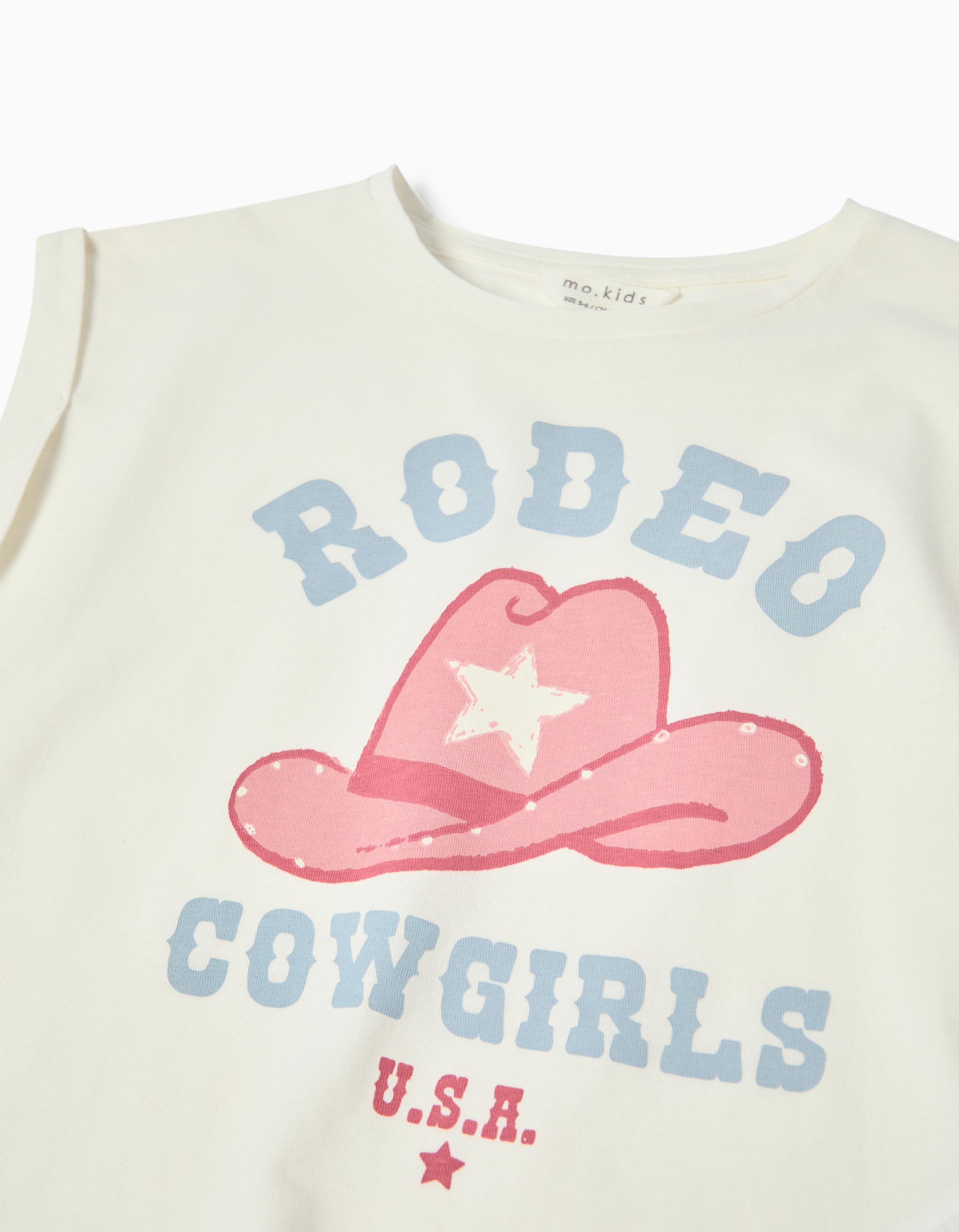 T-shirt Print, Menina, Cru