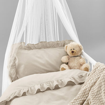 Borganäs Sengesett Sprinkelseng Volang 100 x 130 2-delt, Beige
