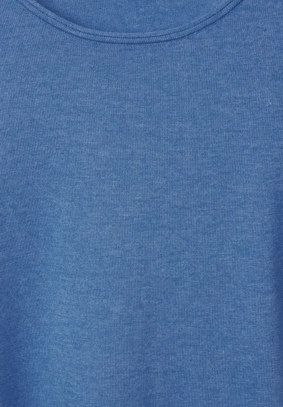 Basic Pullover - water blue melange