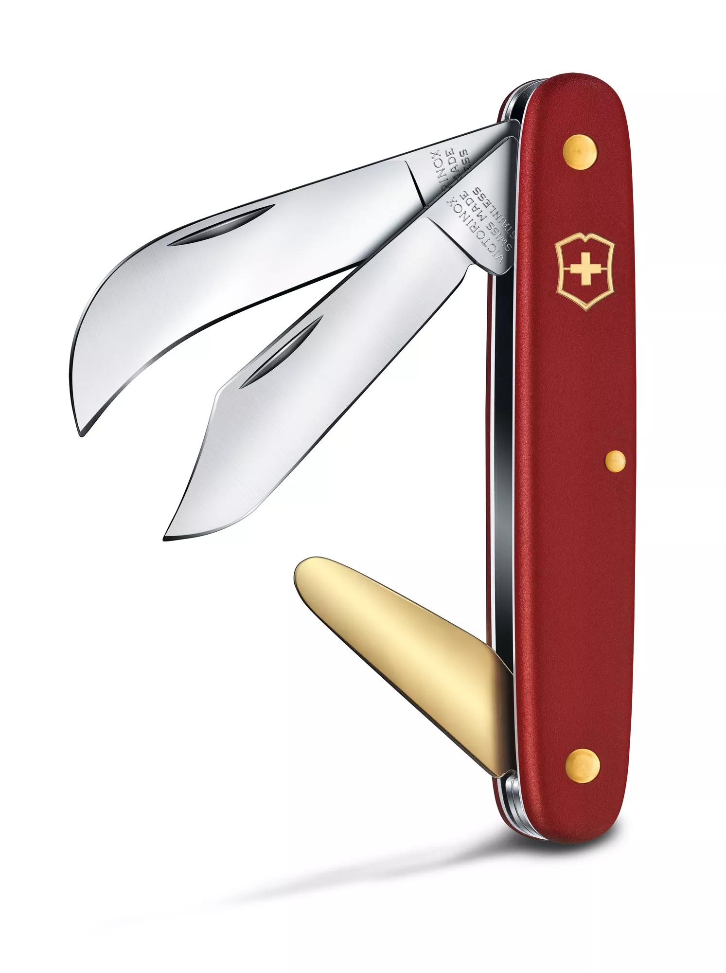 Okulier- und Hakenmesser 3-rot