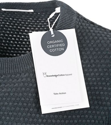 KnowledgeCotton Apparel Trui Vagn Antraciet 1080067 kopen