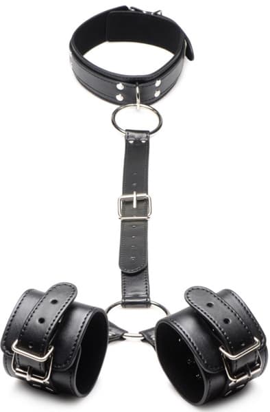 Strict Collar with Cuffs Restraint Set