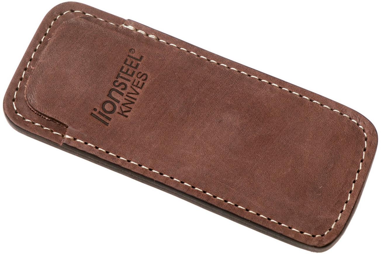 LionSteel 900FDV3 BR schede met pocketclip, donkerbruin leer