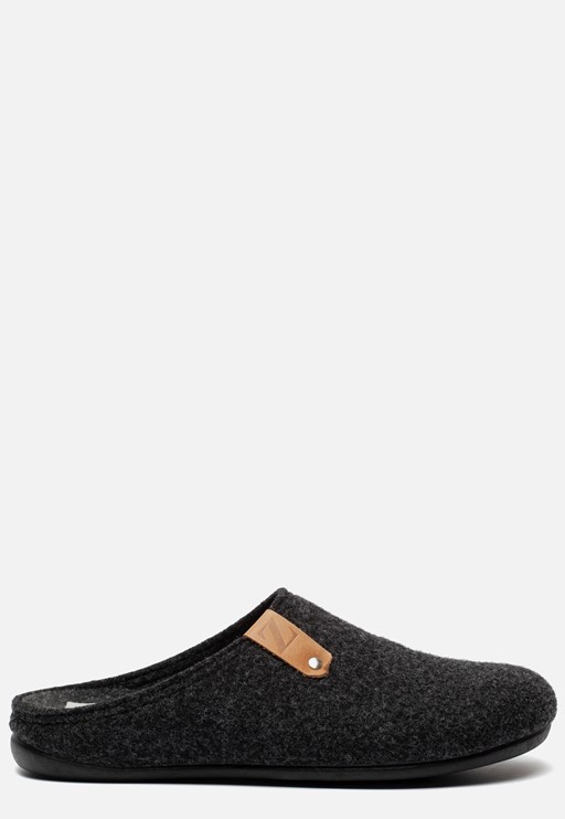 Basicz Pantoffels grijs Vilt 370414