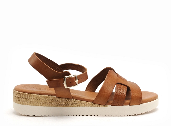 Eva frutos nu pieds plats femme 4222 marron