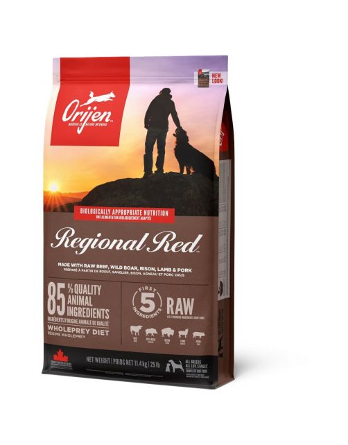 Orijen Whole Prey Regional Red Dog Rund&Zwijn - Hondenvoer