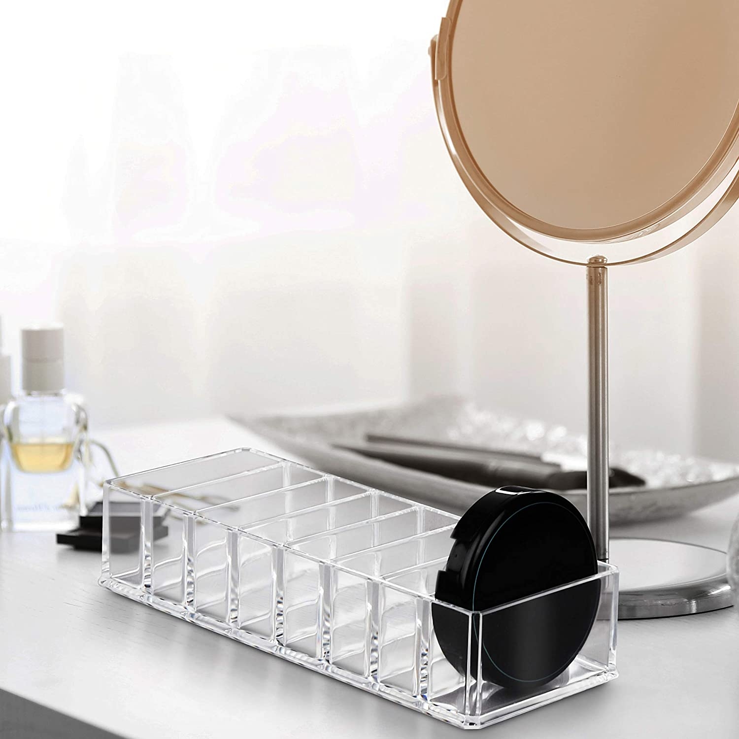 (Gr. S) Acryl Beauty Make Up Organizer Aufbewahrungsbox - Transparent