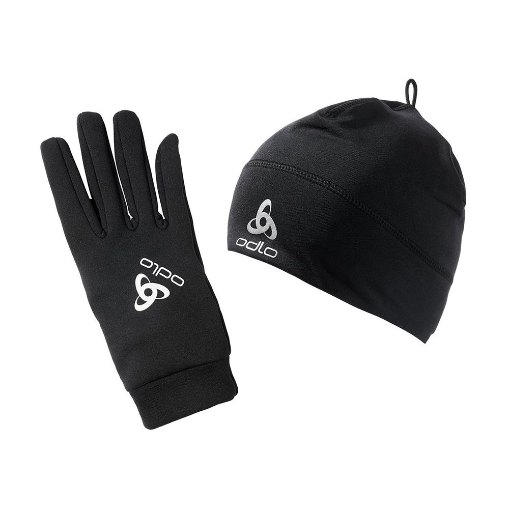 Odlo POLYKNIT - Bonnet + Gants black