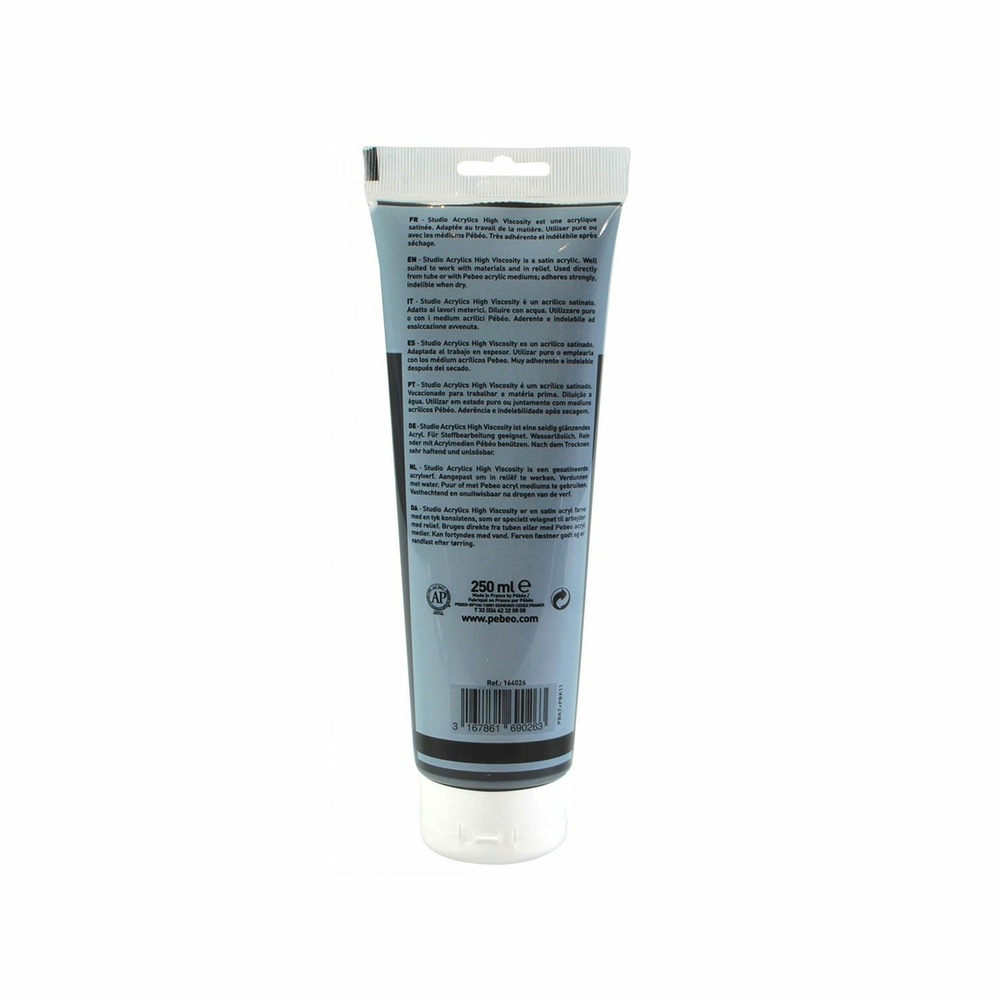 Peinture acrylique opaque - noir - 250 ml
