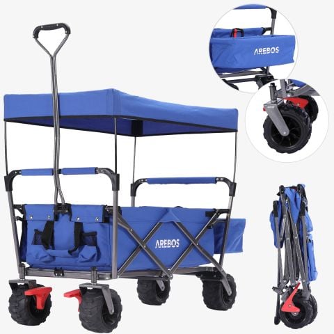Bollerwagen mit Dach Standard