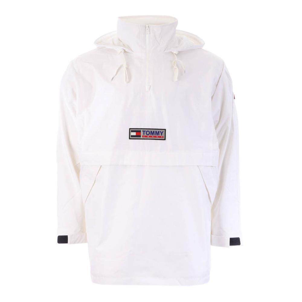 Tommy Hilfiger Veste Coupe-Vent Blanc Homme Tommy Hilfiger Solid Popover