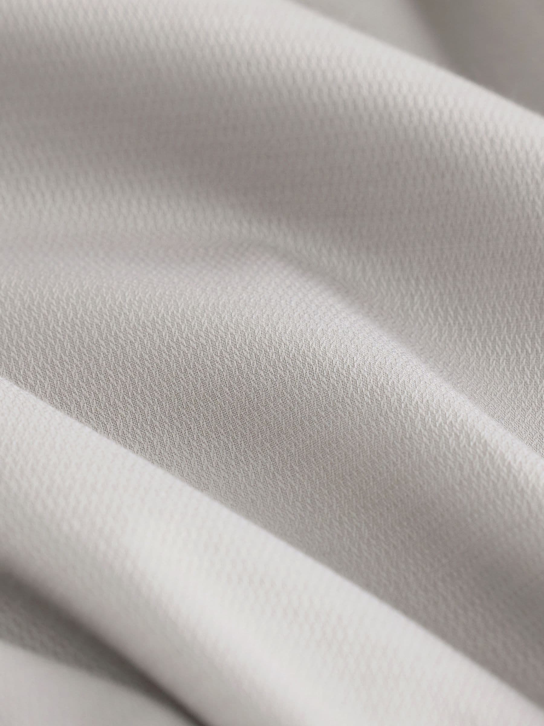 Naturel bruin - Slim Fit - Onderhoudsvriendelijk, getextureerd, slim fit overhemd met enkele manchet