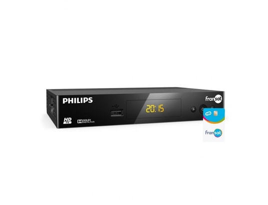 PHILIPS - Décodeur satellite HD Récepteur TV satellite HD + Carte FRANSAT PC6 Eutelsat 5W
