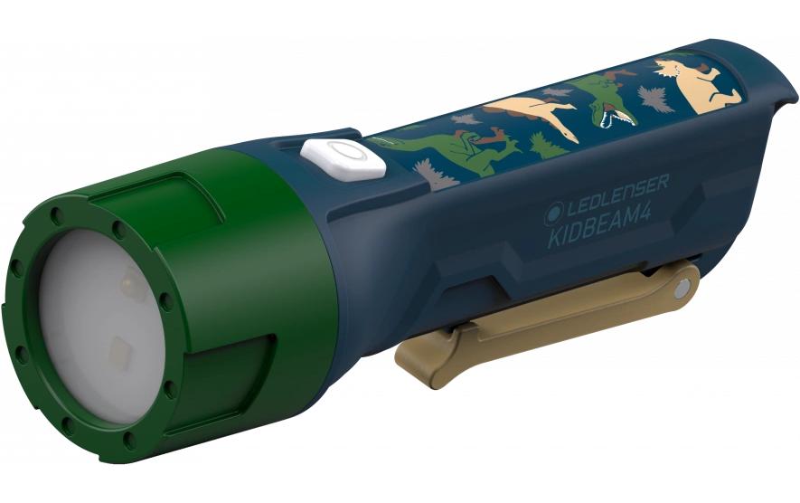 Kidbeam4 grünWiederaufladbare LED-Taschenlampe für Kinder