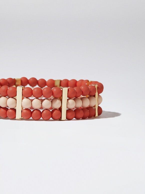 Pulseira elástica multicolorida - Multicolorida