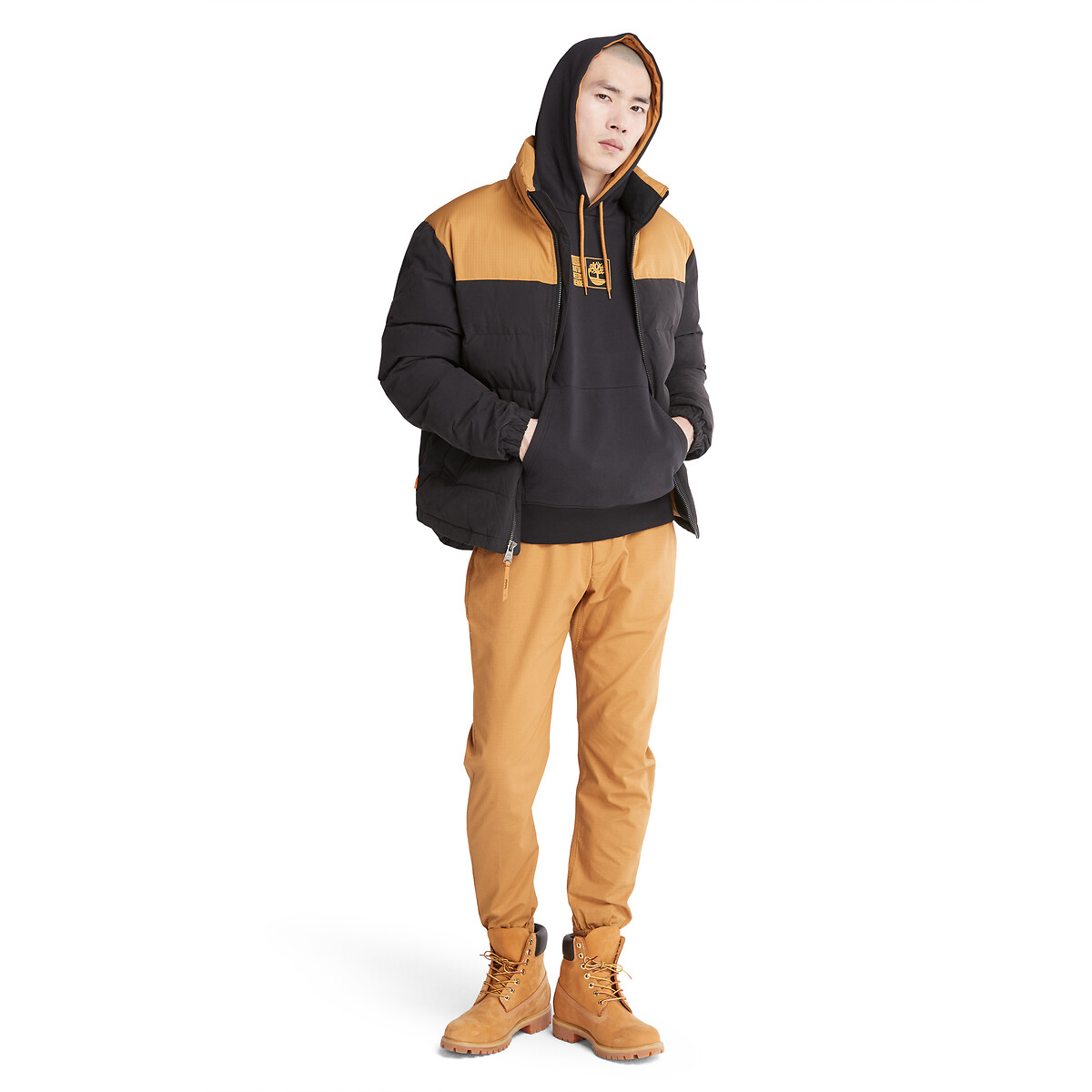 Jaqueta de plumas bicolor Timberland