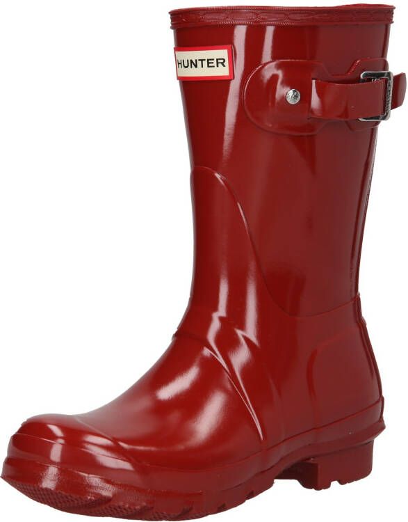 Hunter Women's Original Short Gloss Wellington Boots Military Red