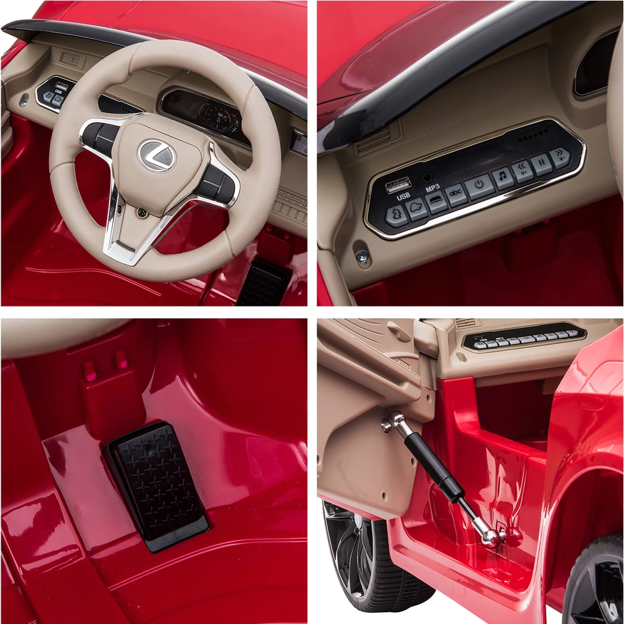 HOMCOM Kinderauto von Lexus rot