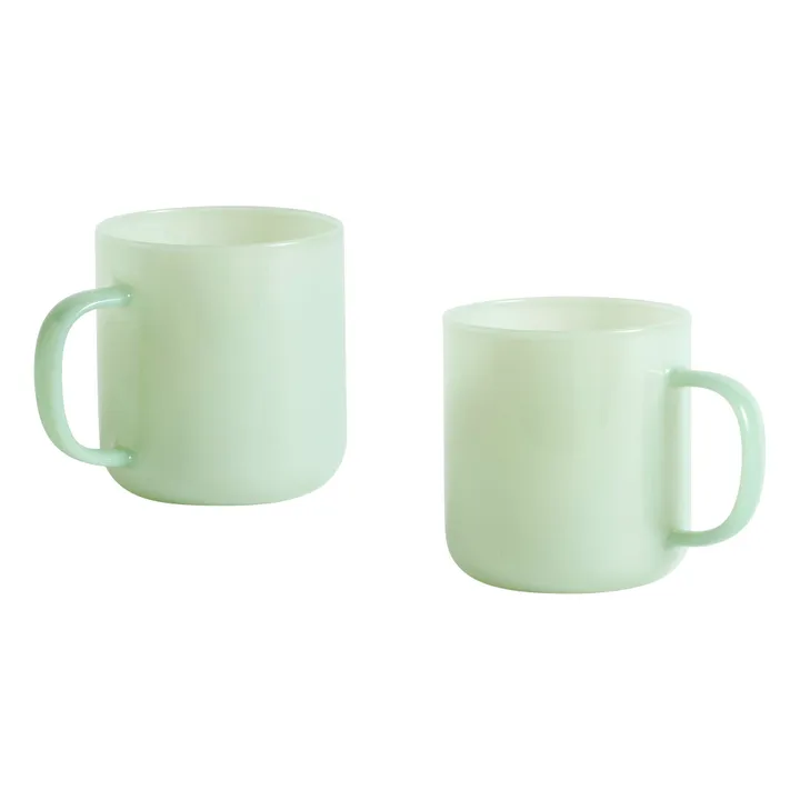 Hay Mug en borosilicate - Set de 2 | Vert pâle