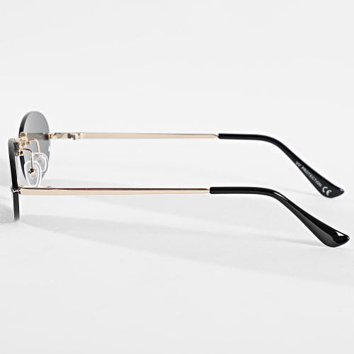 Lunettes De Soleil Doré Noir