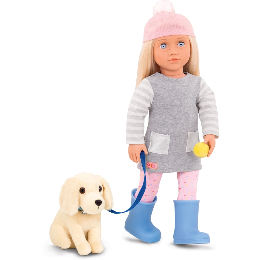 Our Generation Puppe Meagan 46cm mit Golden Retriever 1