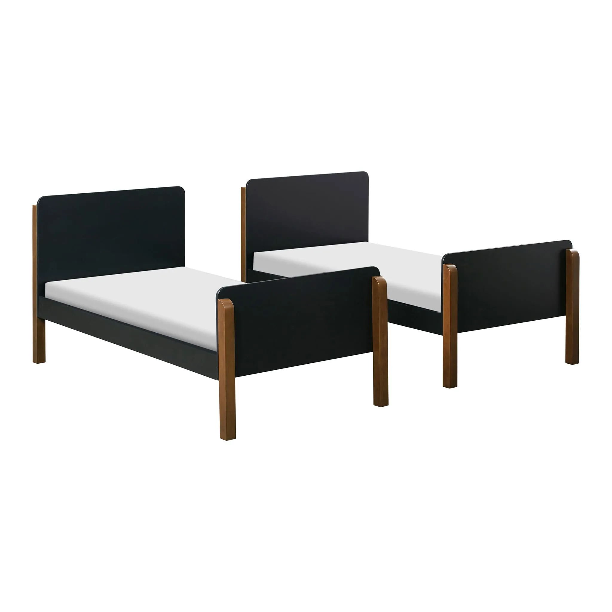 Babyletto Lit Superposé Tiptoe - Noir  Noyer