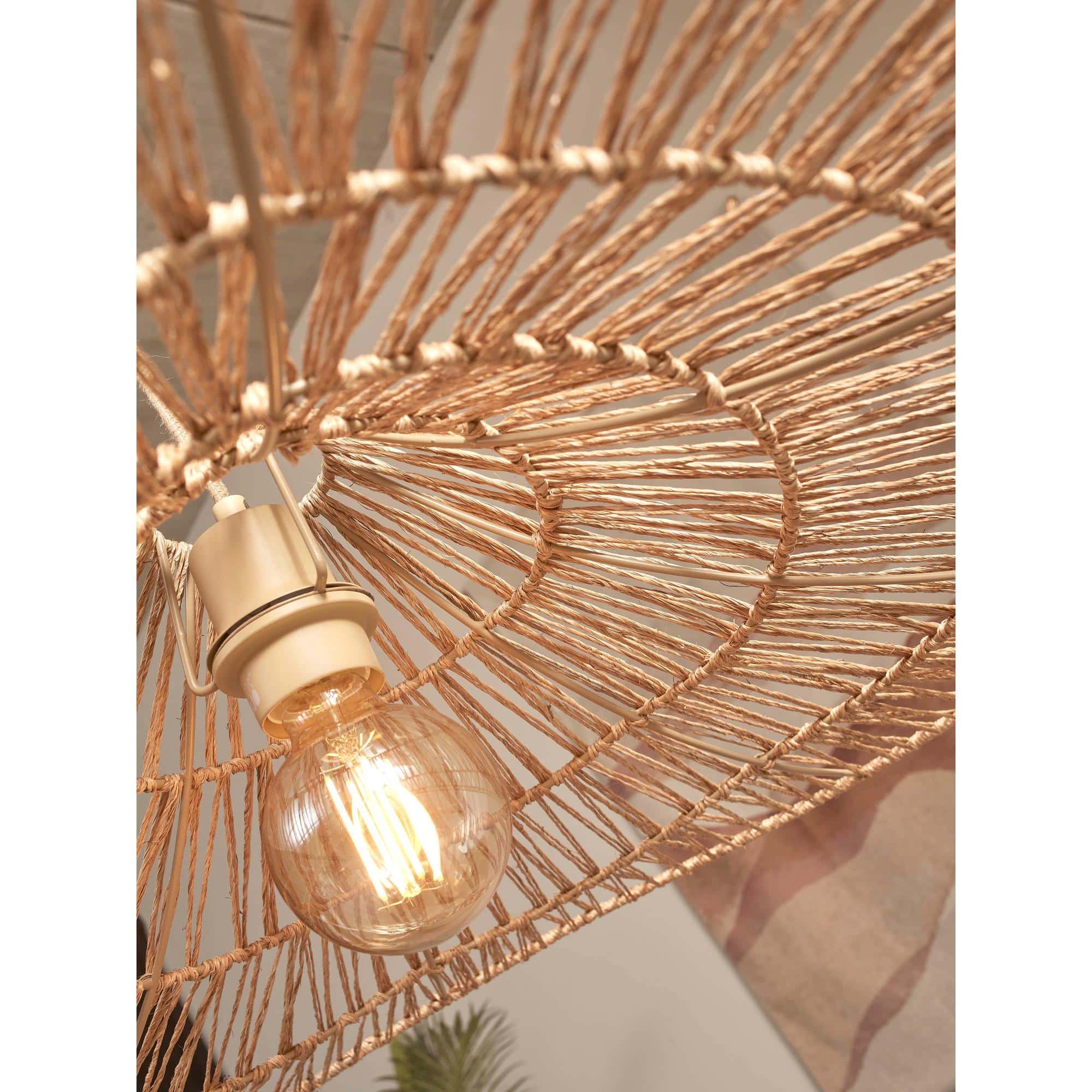 GOOD&MOJO Hanglamp Cuzco - Naturel - 65x65x20cm