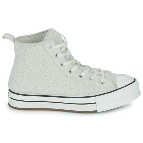 Converse - Chuck Taylor All Star Eva Lift Platform Sherpa Hi - Blanc