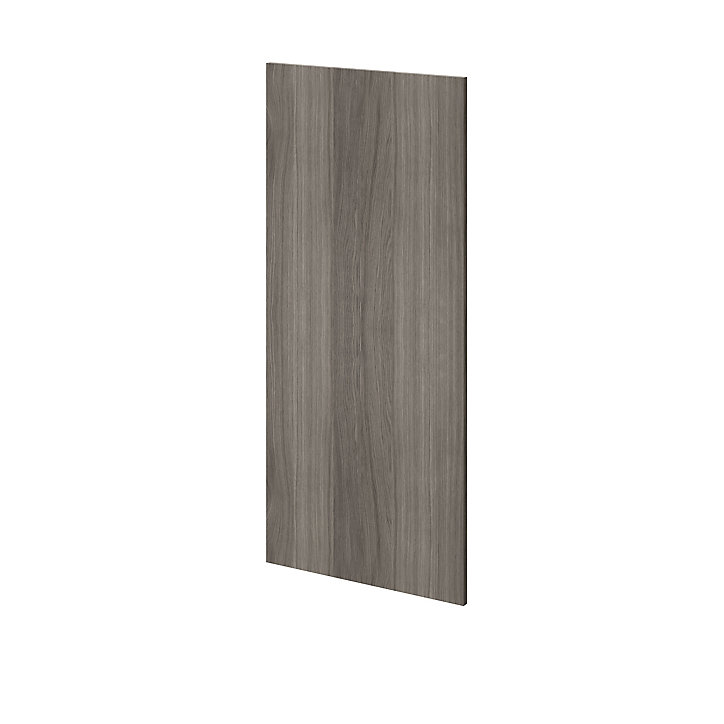 Porte battante effet chêne grisé GoodHome Atomia H. 112,2 x L. 49,7 cm