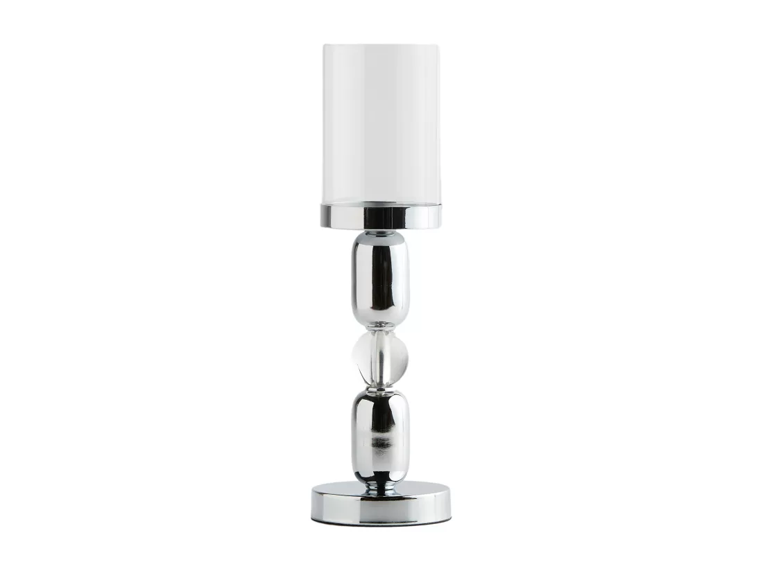 Bougeoir Eli Argent Moyen 40 x 12
