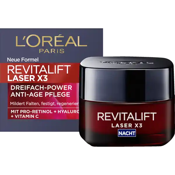 Anti-Age Nachtcreme Laser X3 Dreifach-Power