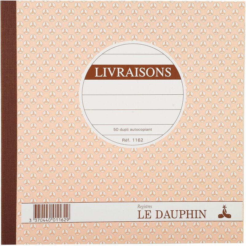 Manifold livraison Le Dauphin autocopiant 21 x 21 cm 50 pages double exemplaires