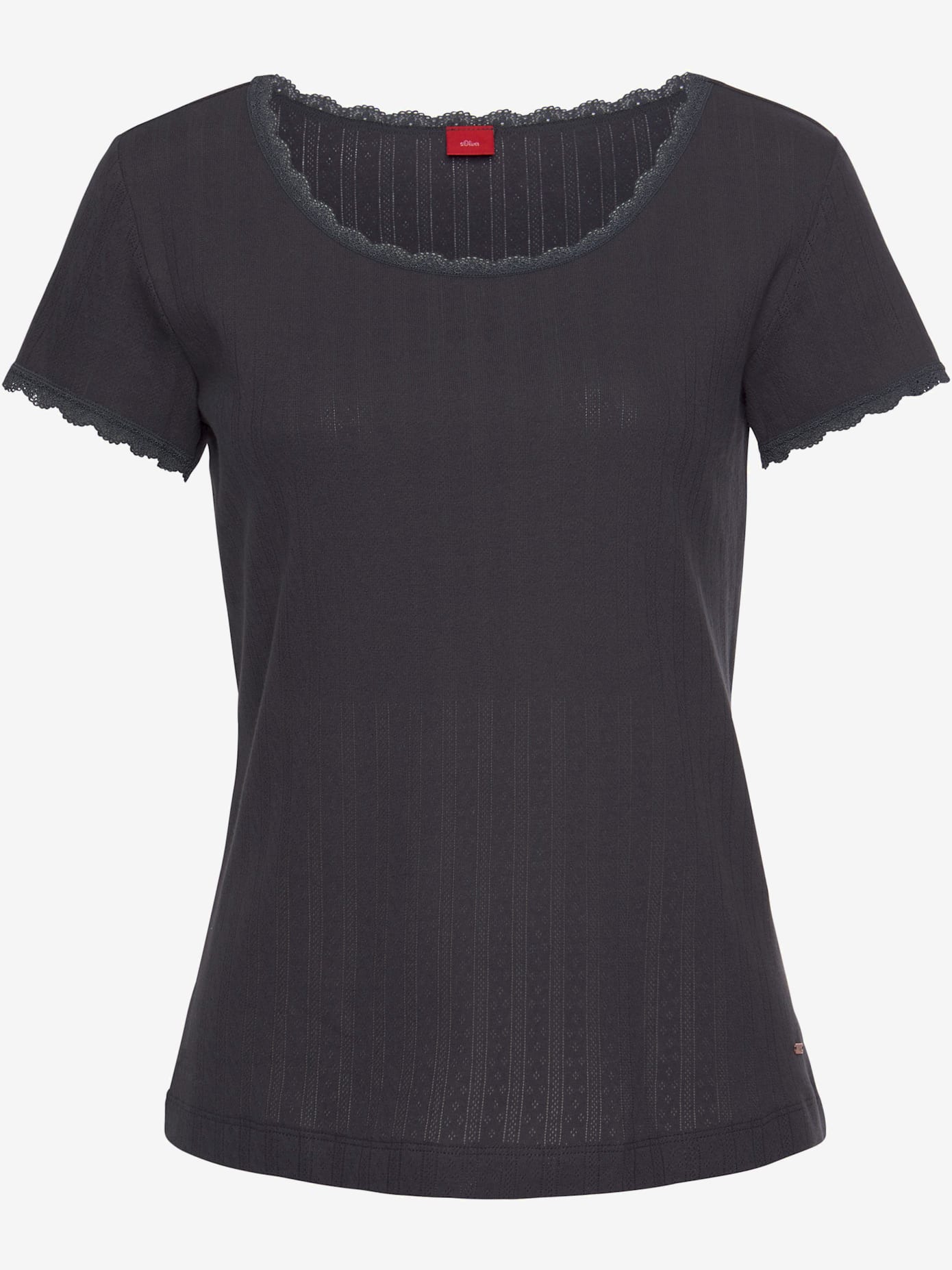 Haut de pyjama t-shirt de nuit fantaisie à manches courtes en tricot jacquard
