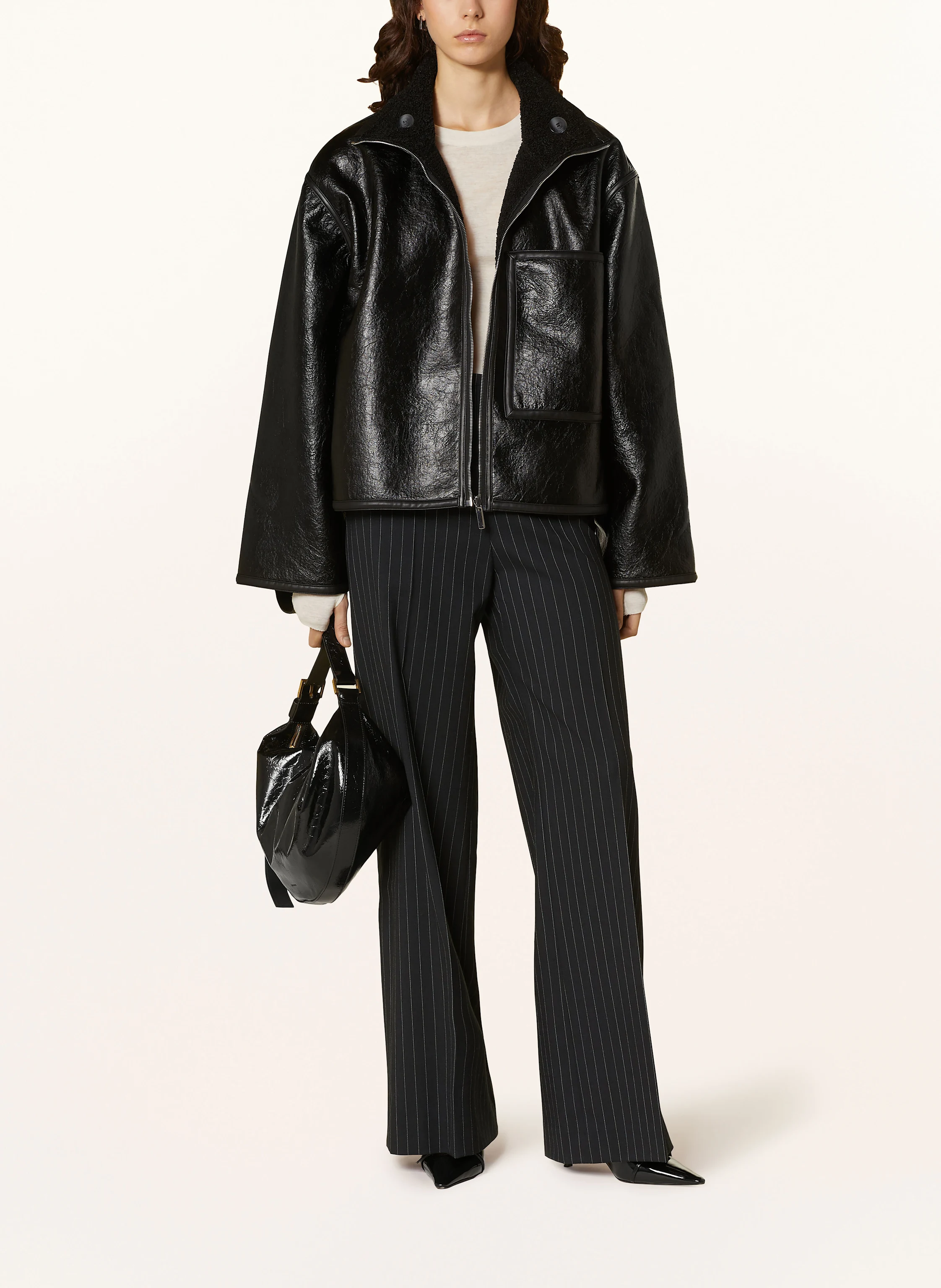 black palms Jacke in Lederoptik