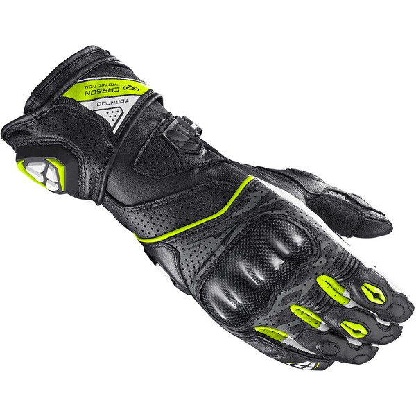 Ixon - Gants Tornado Air Noir / Blanc / Jaune fluo