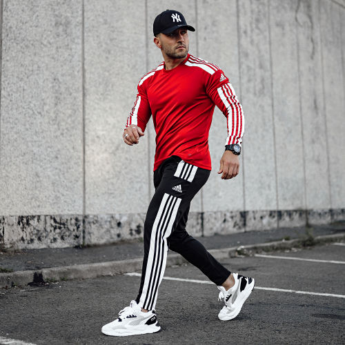 Pantalon Jogging A Bandes SQ21 GK9545 Noir