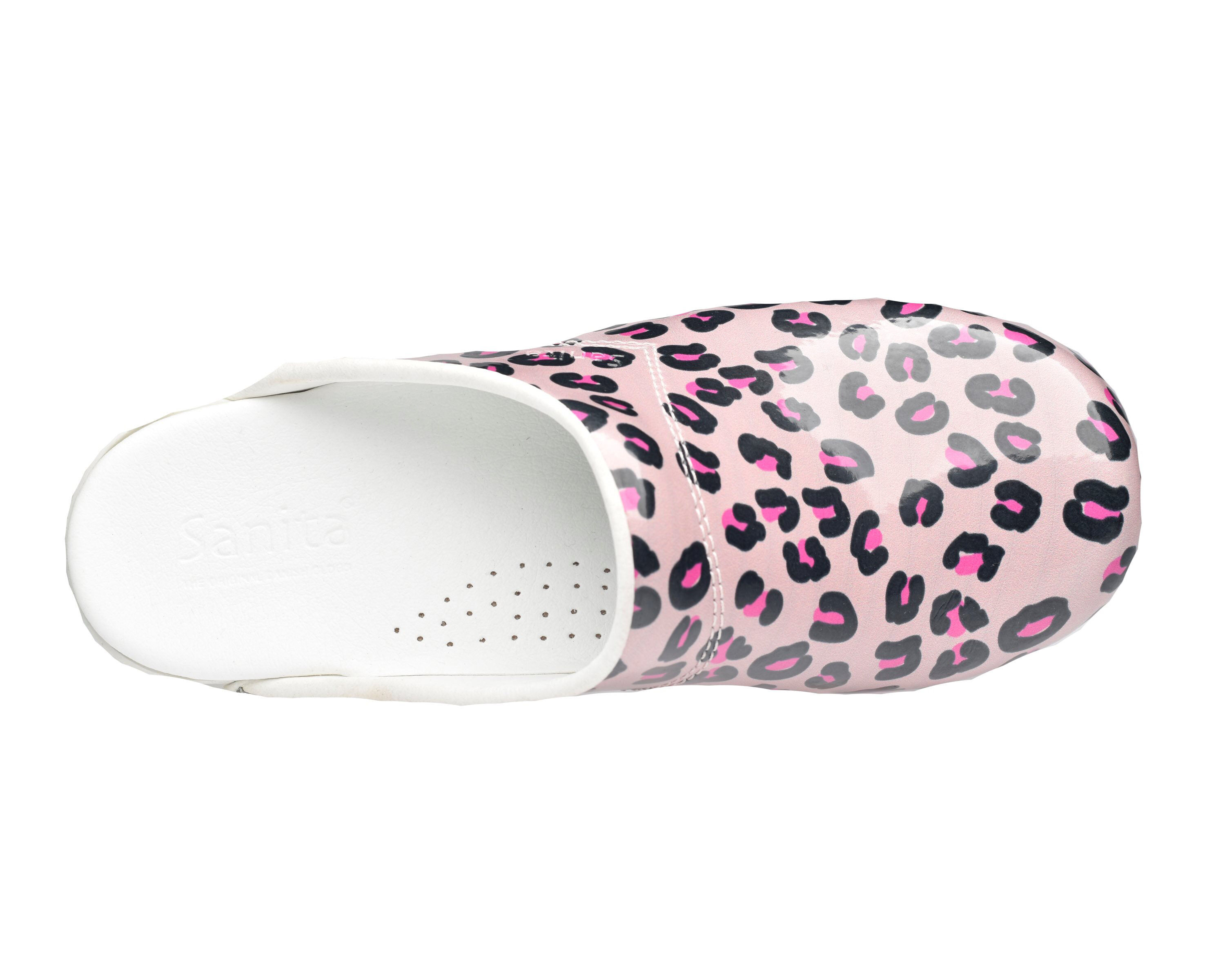 Sanita Flex 314 Wildlife Leopard - Klompen - Luipaard roze - 43