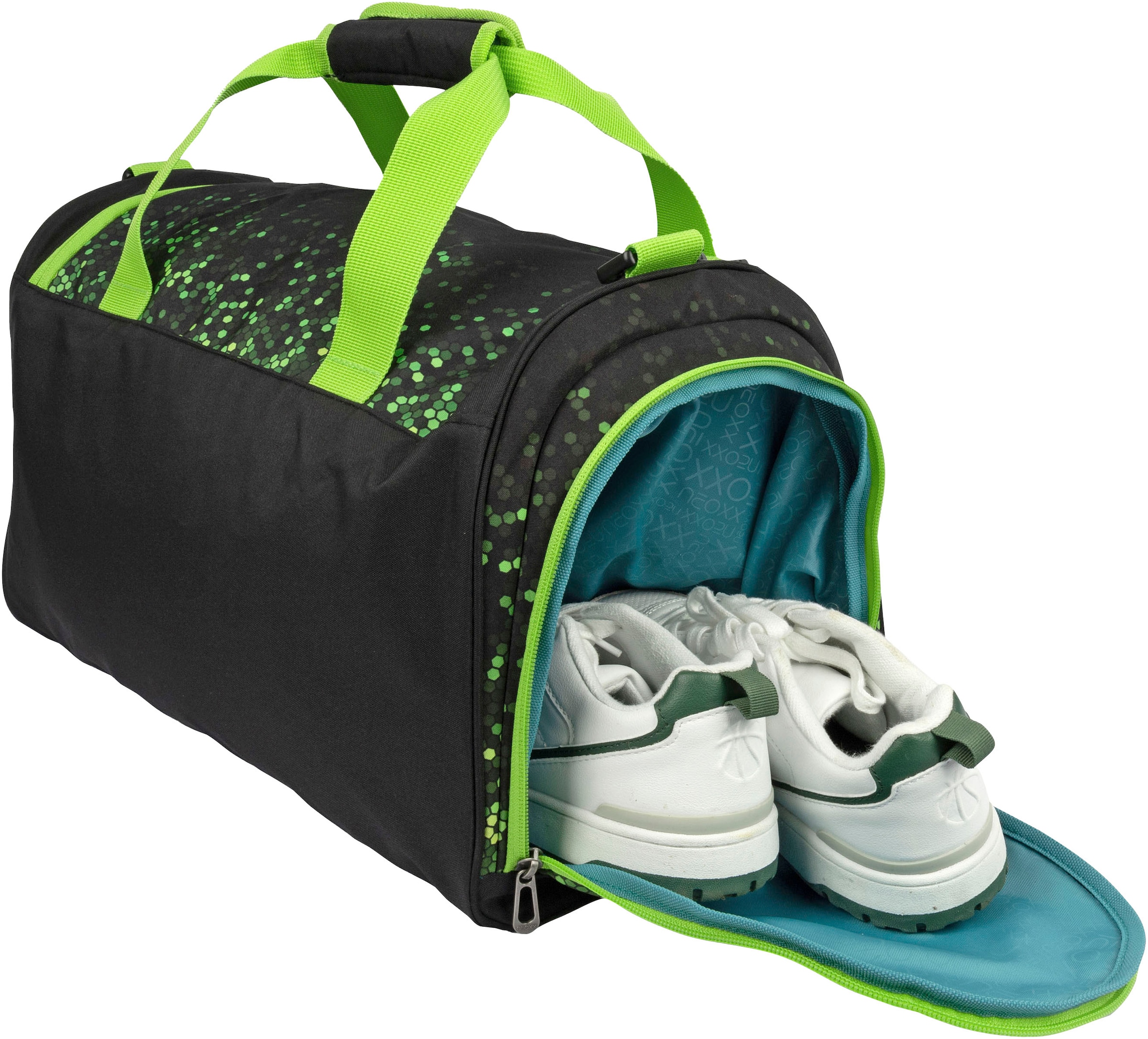 neoxx Sporttasche »Move, Pixel in my mind« teilweise aus recyceltem Material