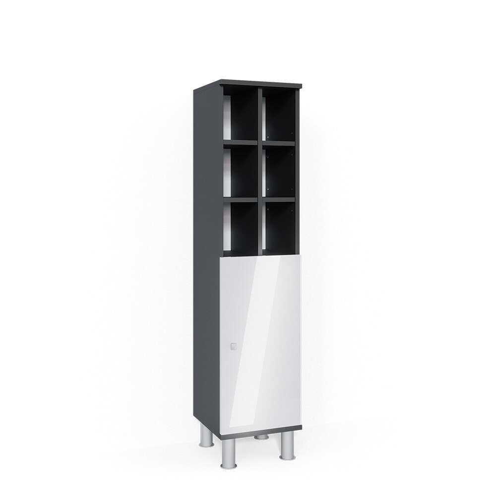 Vicco Badschrank Fynn Midischrank 8 Fächer Hochschrank Badezimmerschrank Bad