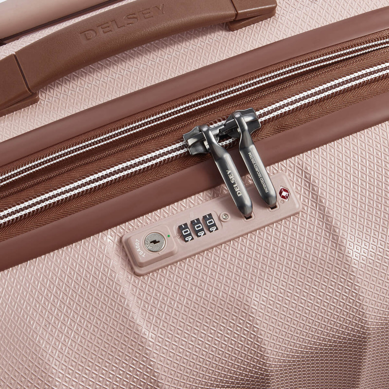 Valise rigide St-Tropez Extensible 67 cm Rose