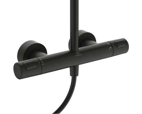 Douchekolom inclusief thermostaat Ideal Standard Ceratherm T25 zwart A7546XG